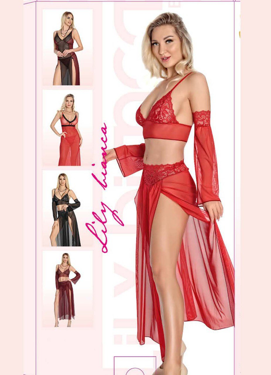 1838 بيبي دول تركي طويل شيفون من لبسي