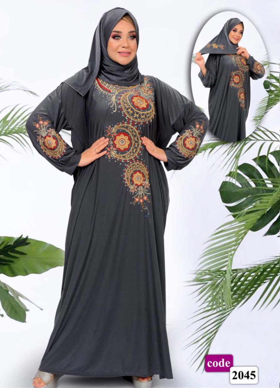 M S Y اسدال محجبات 2045 رمادي من