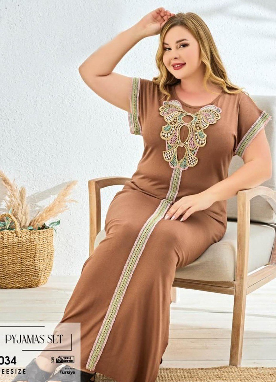 عبايه منزلي فري سايز تركي صيفي 3034 من لبسي