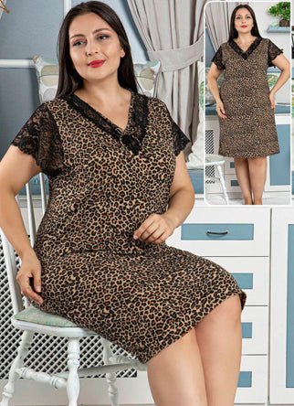 فستان منزلي تركي 42596 طويل صيفي