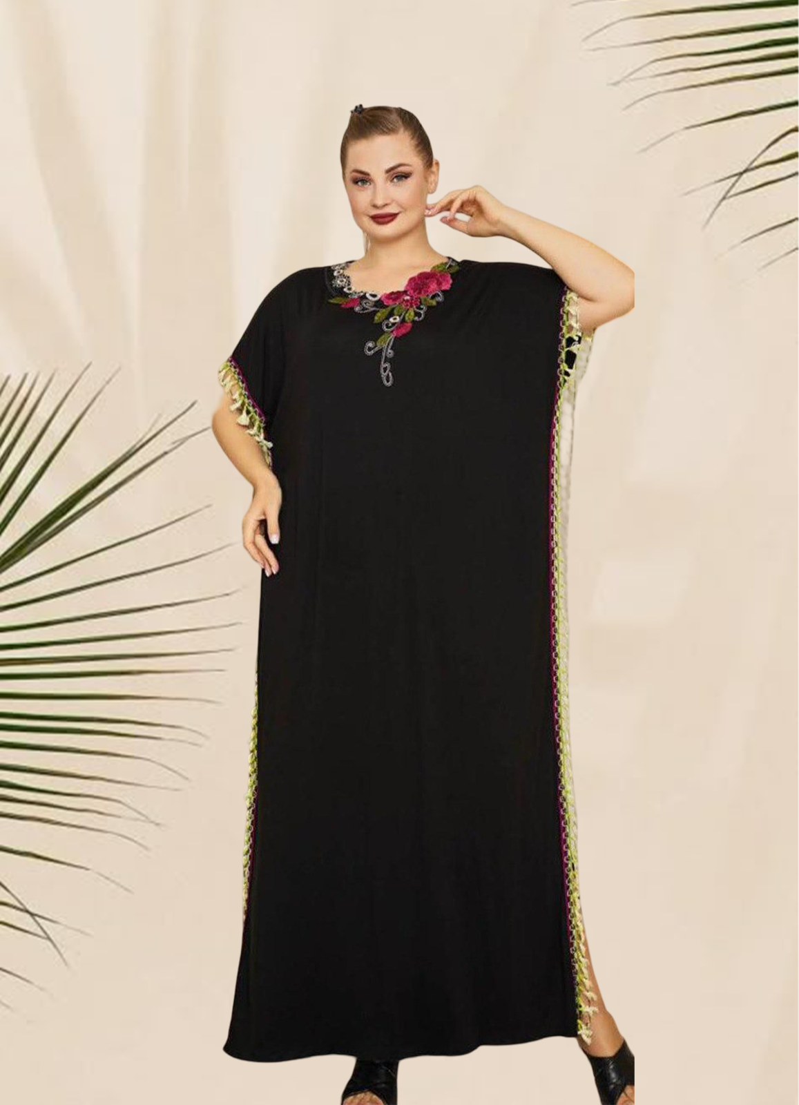 MISK   عبايه منزلي بيج سايز تركي صيفي 3045 من