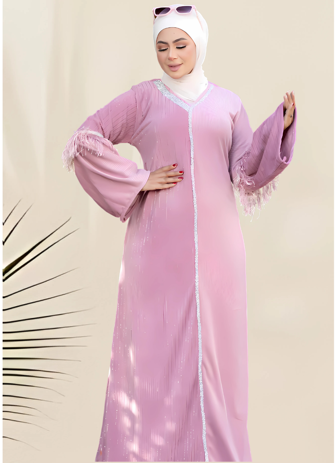 H1012 عباية بيتي شتوي قطيفة