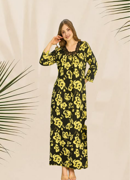 MISK  جلابية منزلي بيج سايز تركي صيفي 4510 من