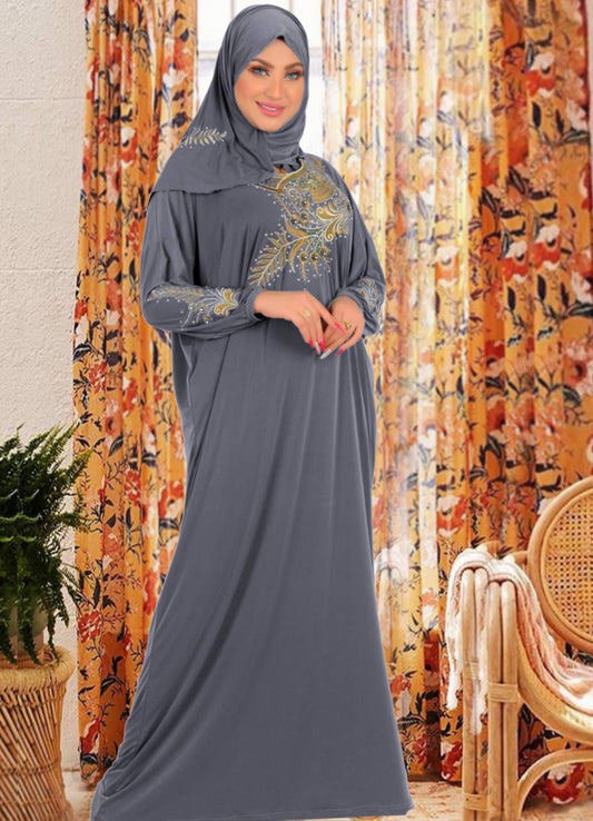 M S Y اسدال محجبات 022 رمادي من