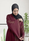 عباية خليجي حرير خروج حريمى كود 3586