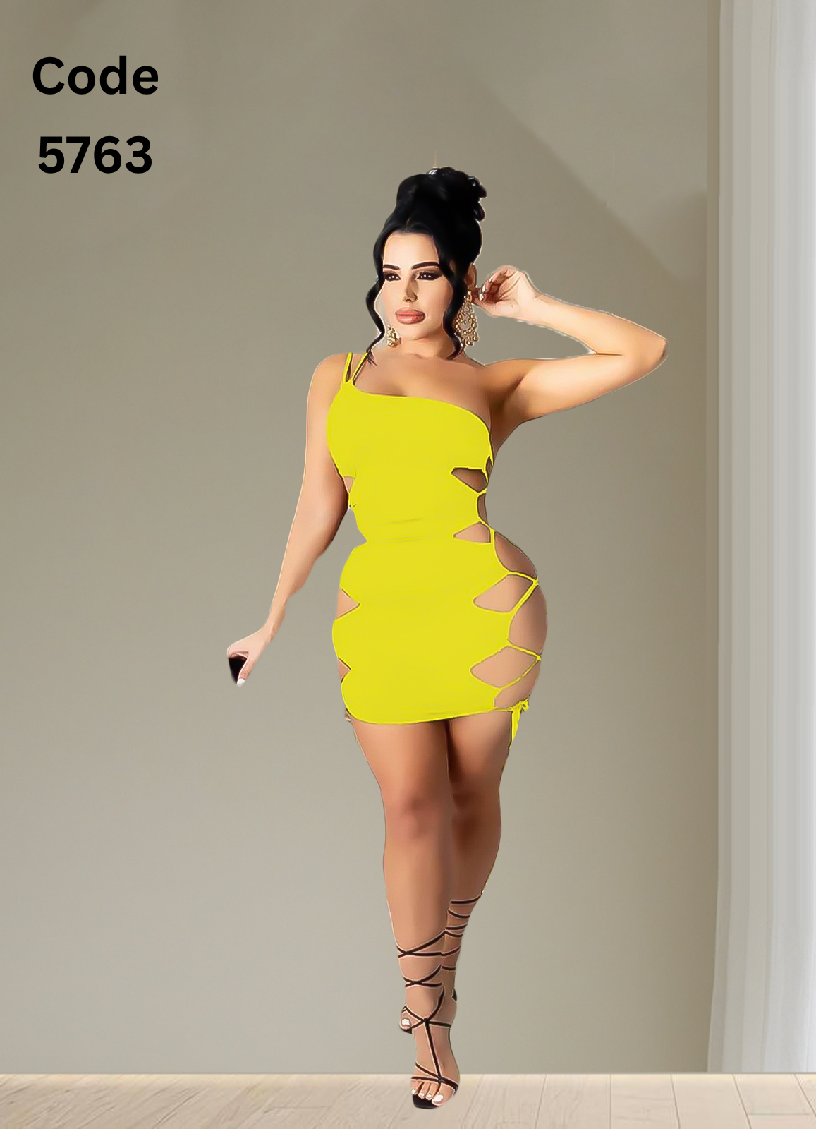 5763 لانجرى شيفون فري سايز كود