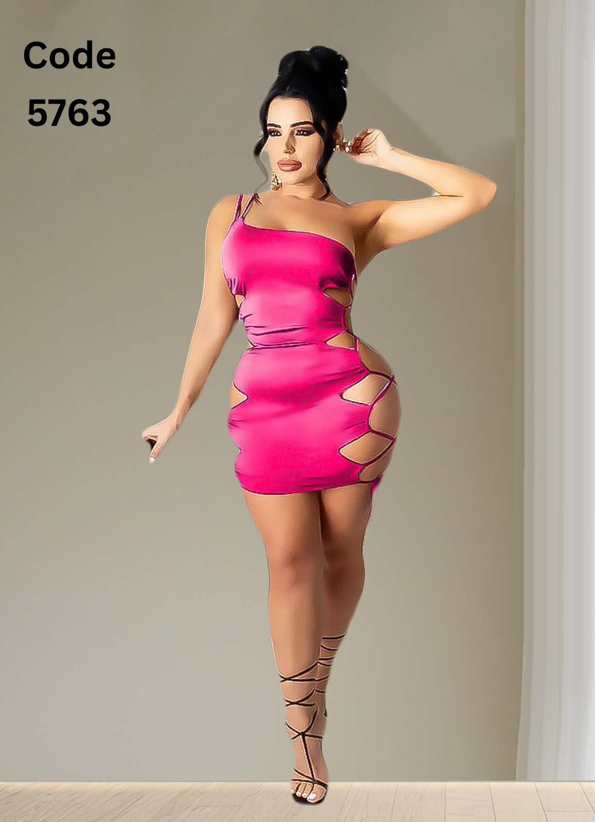 5763 لانجرى شيفون فري سايز كود