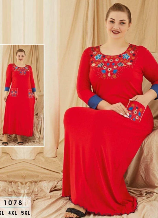 عبايه منزلي بيج سايز تركي صيفي 1078 من لبسي