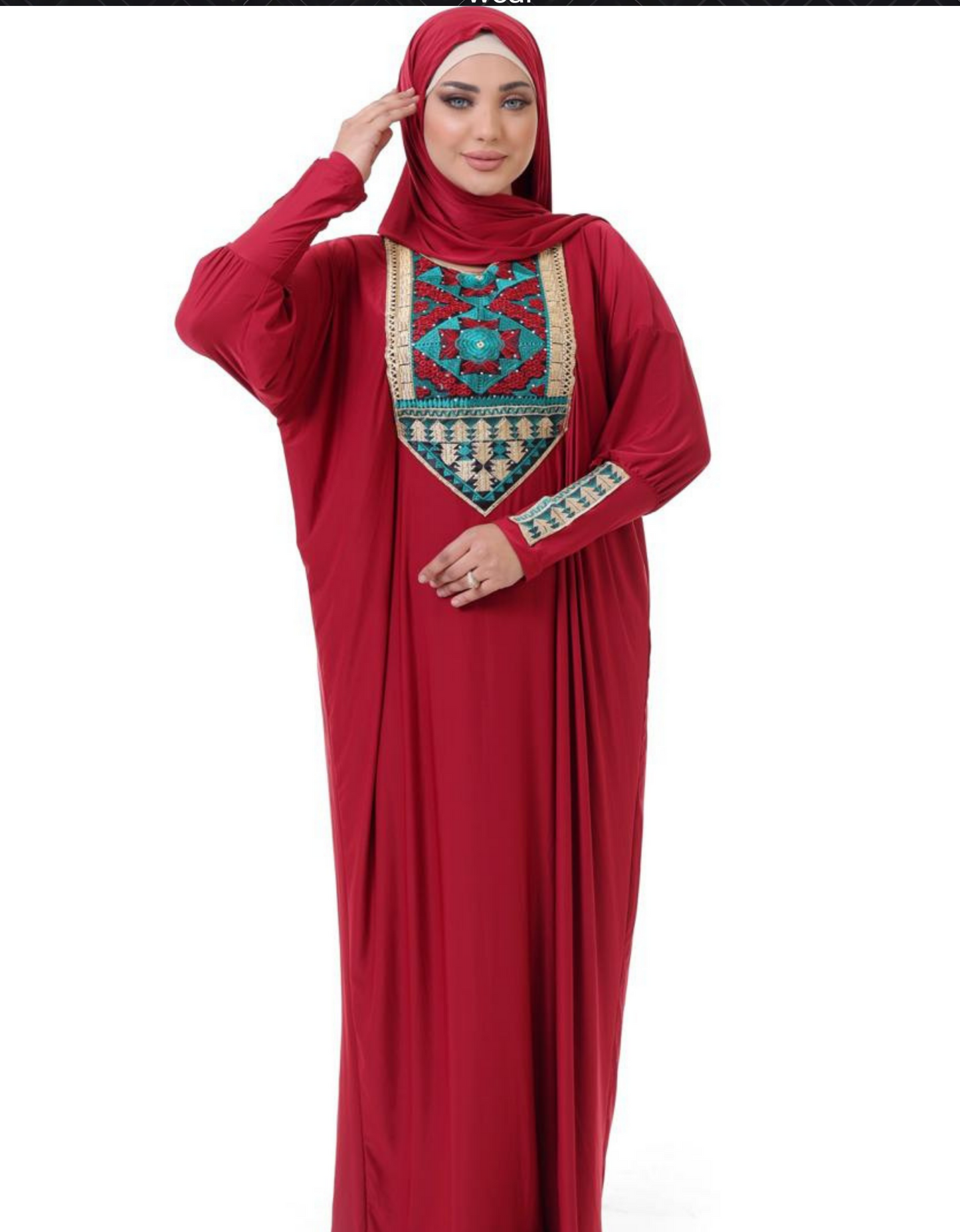 اسدال محجيات مطرز كود  80114