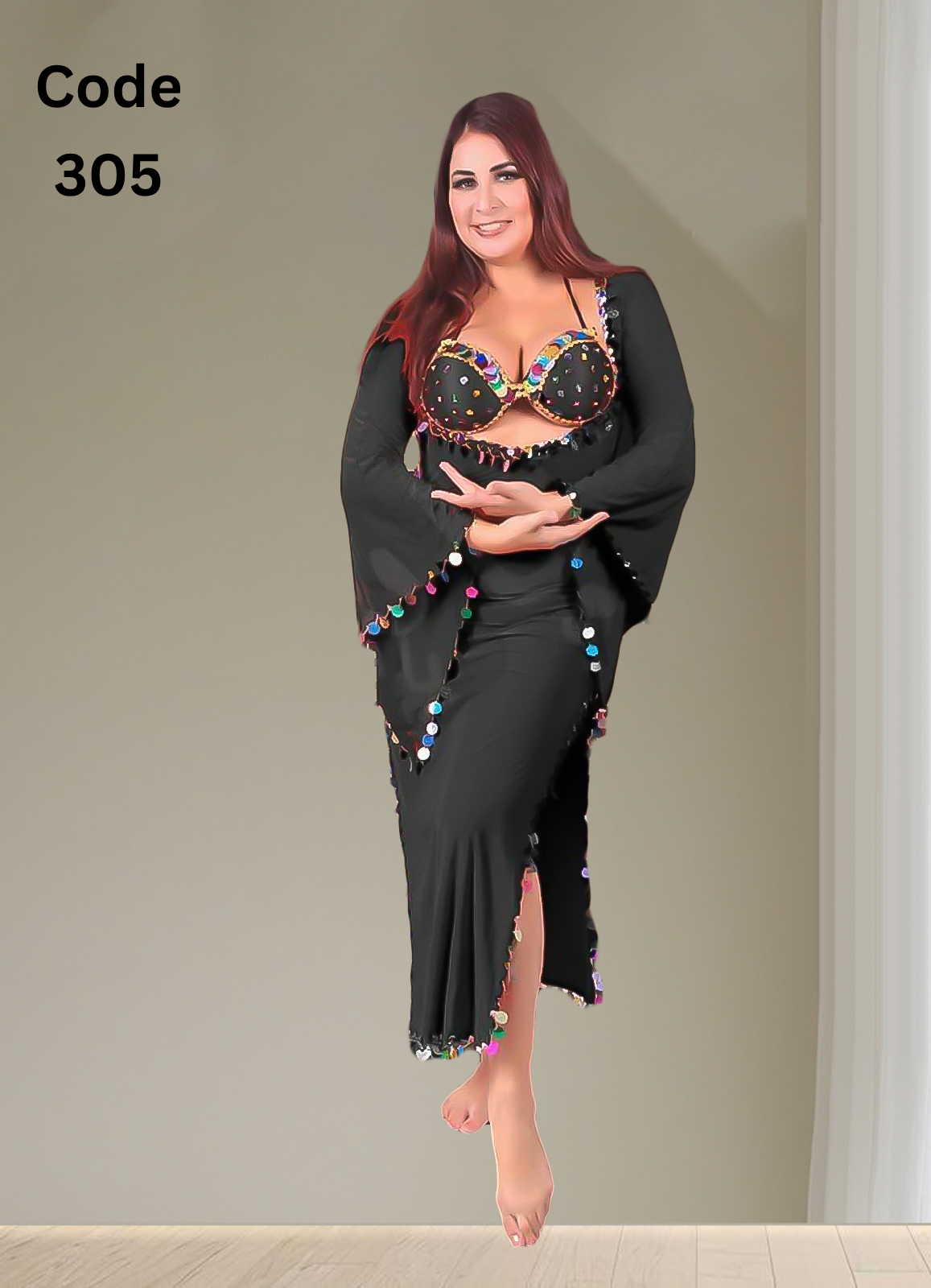 305 بدلة رقص فري سايز كود