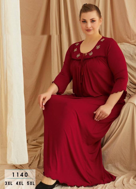 عبايه منزلي بيج سايز تركي صيفي 1140 من لبسي