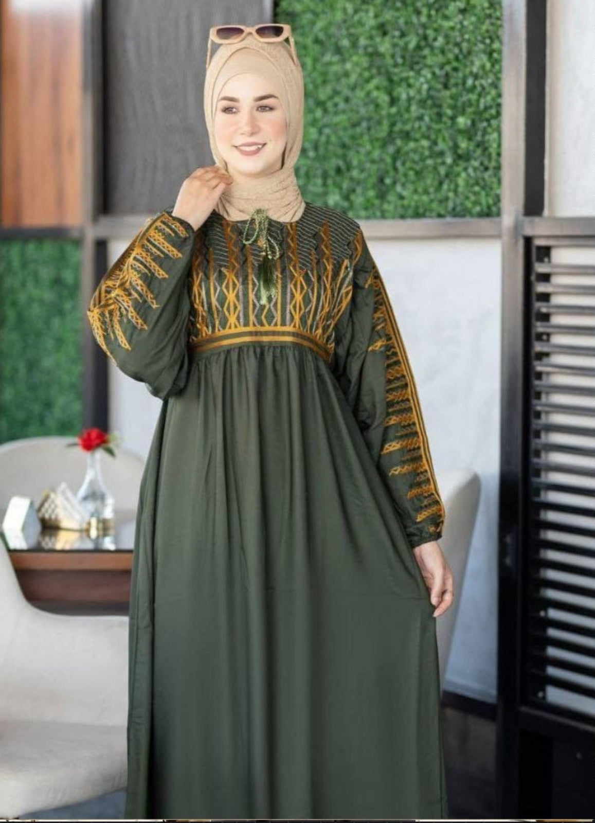 A1065 عباية استقبال قطن  كود