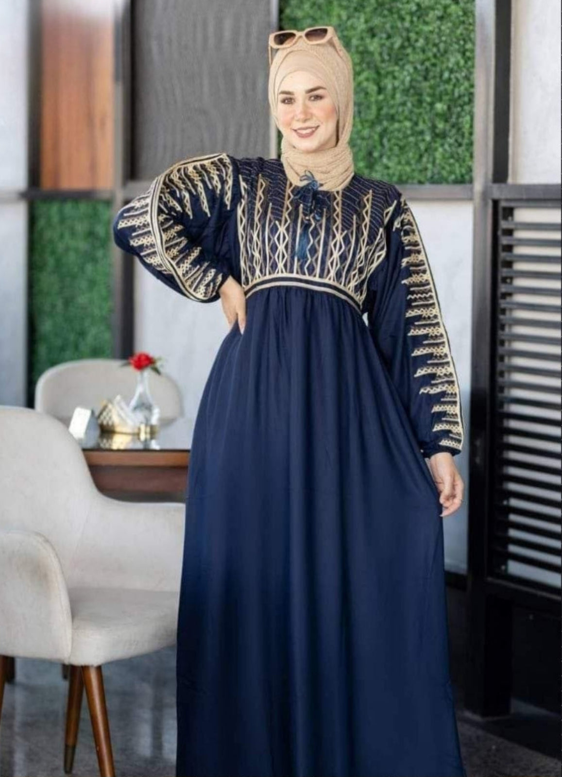 A1065 عباية استقبال قطن  كود