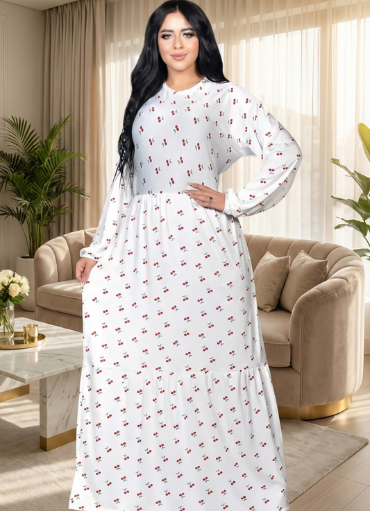 8061 عبايه استقبال قطن شكل كود