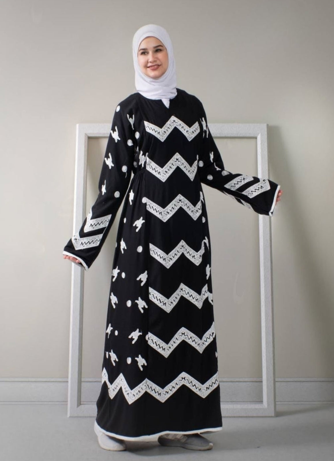 A1066 عباية استقبال قطن  كود