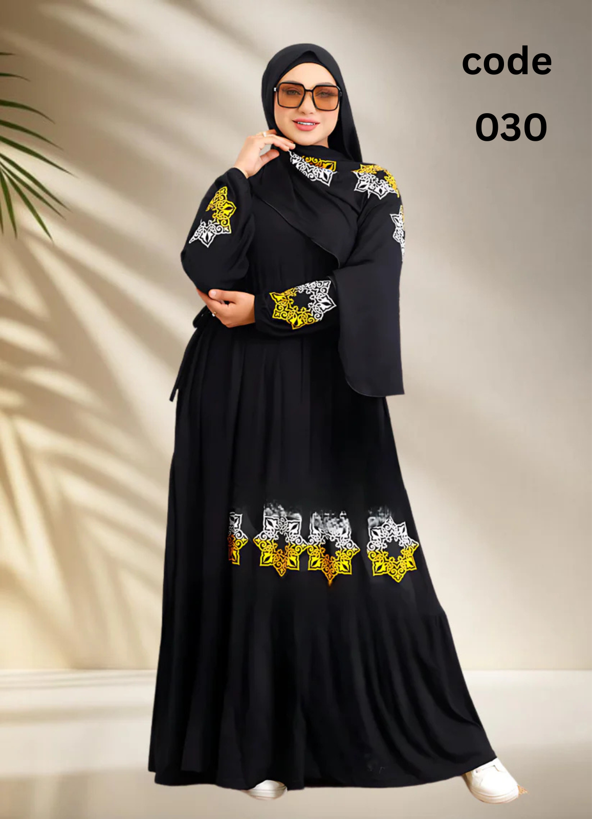 فستان محجبات قطن كود 030