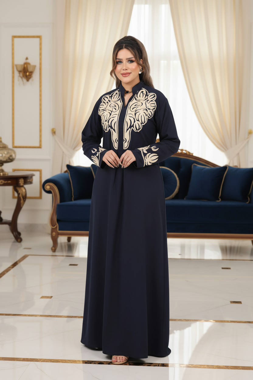 A1046 عبايه استقبال قطن  كود