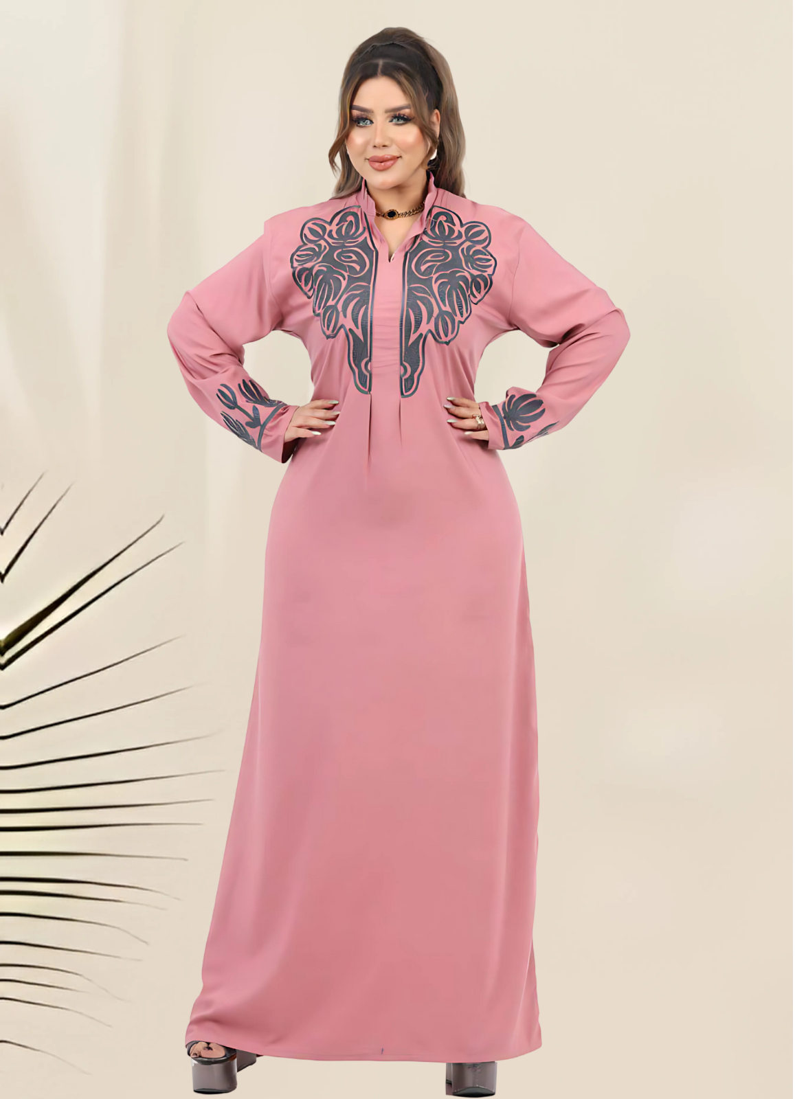 A1046 عبايه استقبال قطن  كود