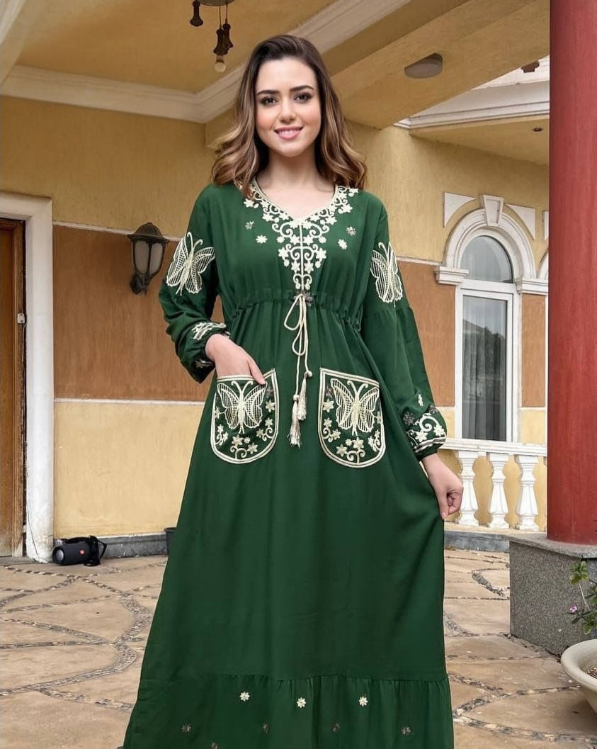 A1068 عباية استقبال قطن  كود