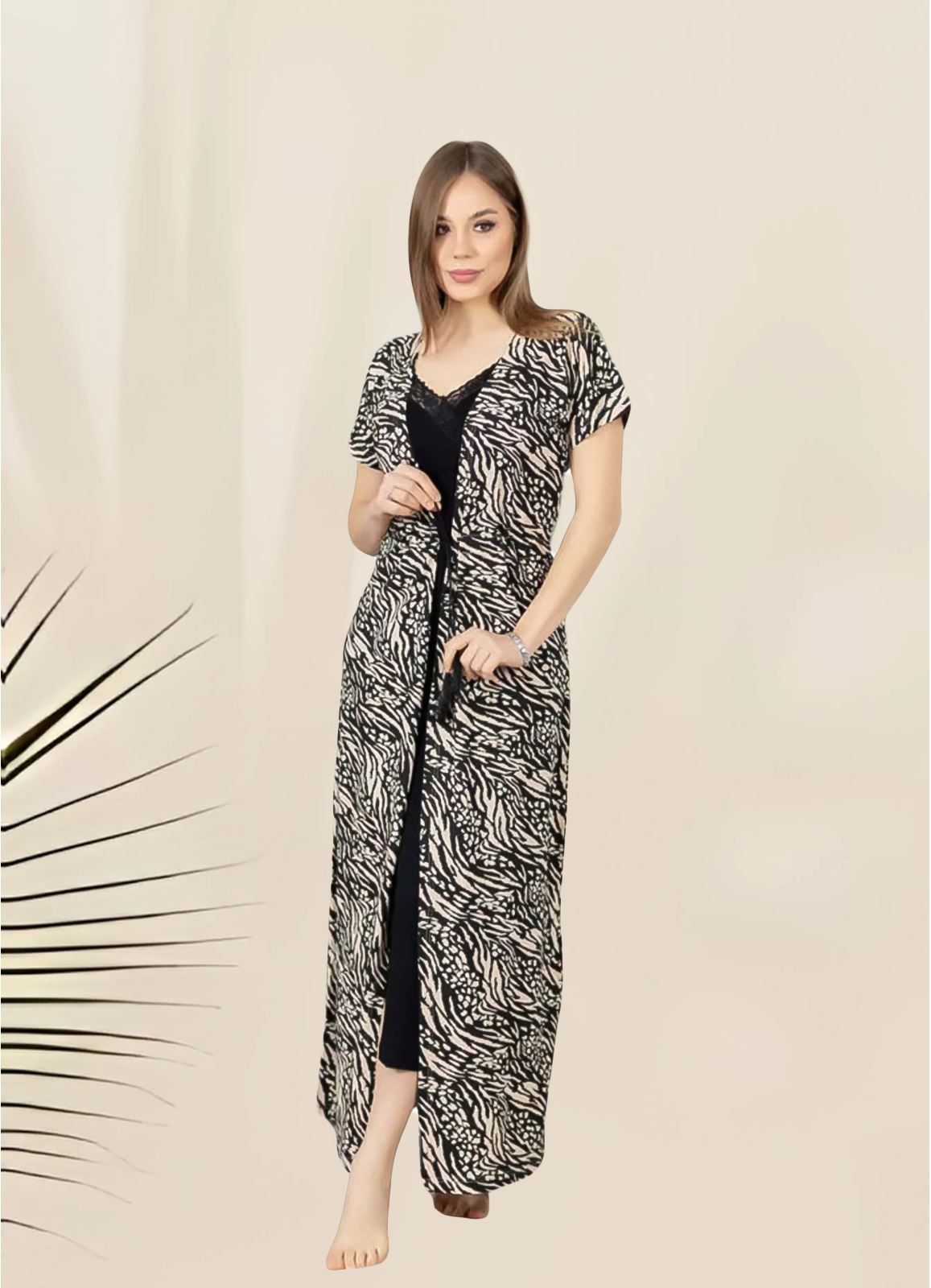 فستان وروب نسائي 2 قطعة كود 7307