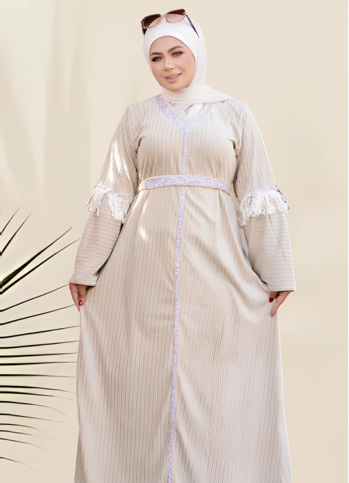 H1012 عباية بيتي شتوي قطيفة