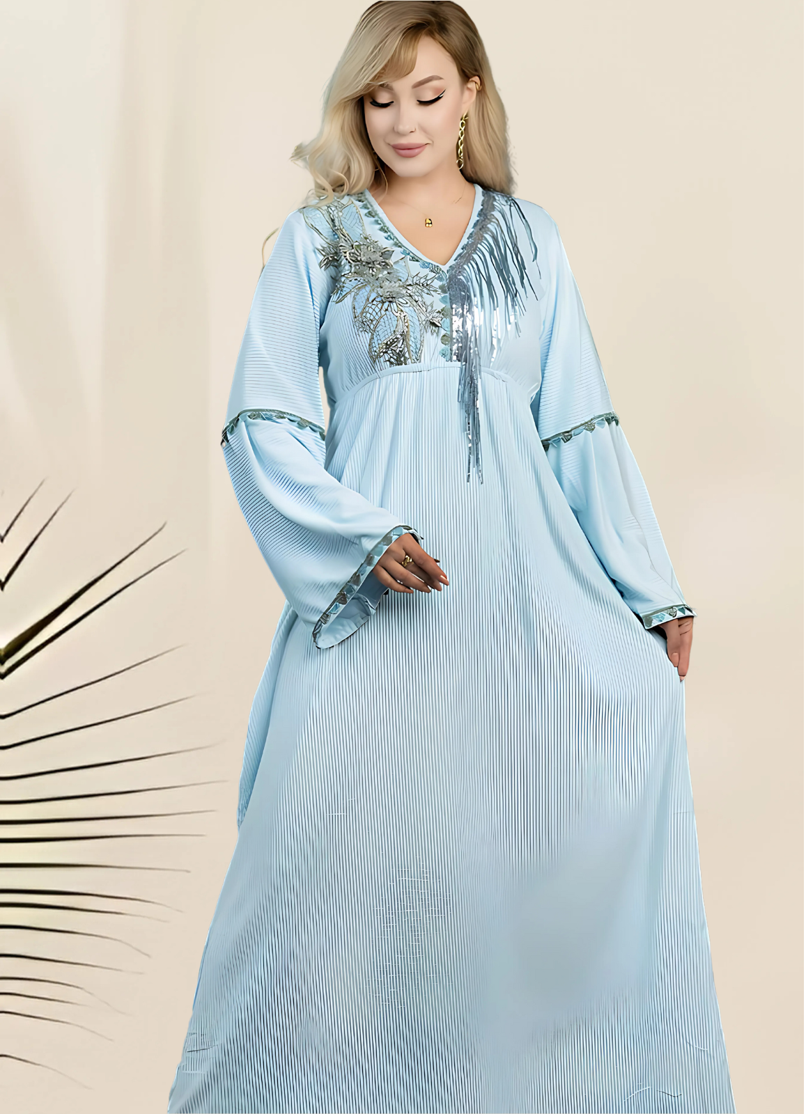 H1014 عباية بيتي شتوي قطيفة