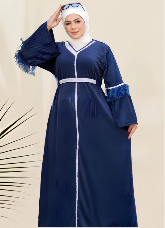 H1012 عباية بيتي شتوي قطيفة