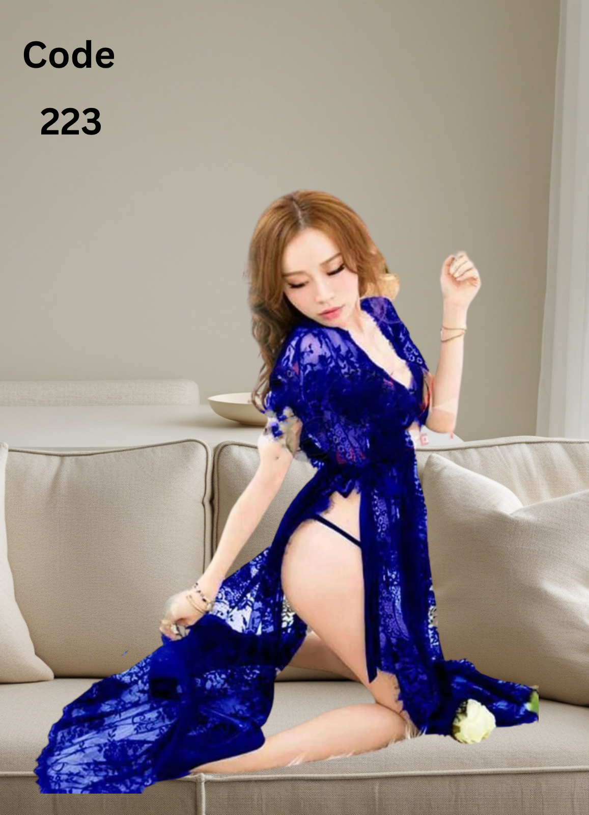 223 لانجرى شيفون فري سايز كود