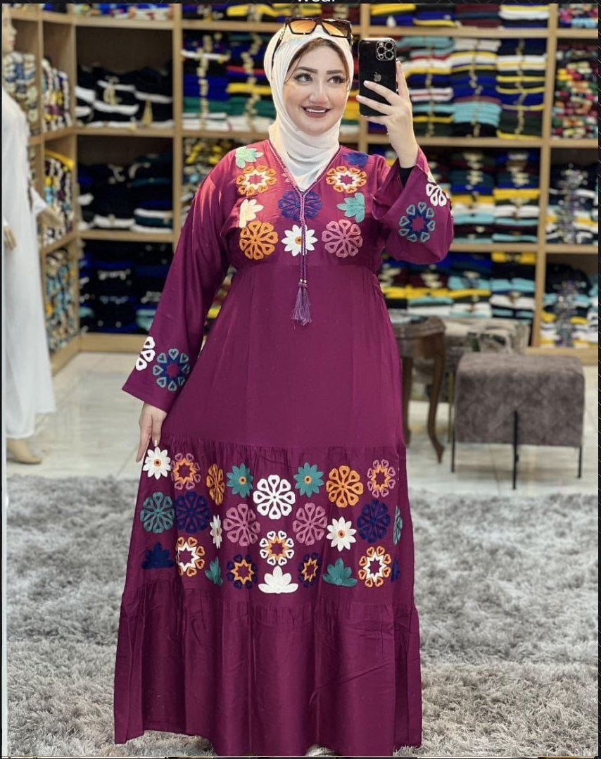 A1070 عباية استقبال قطن  كود