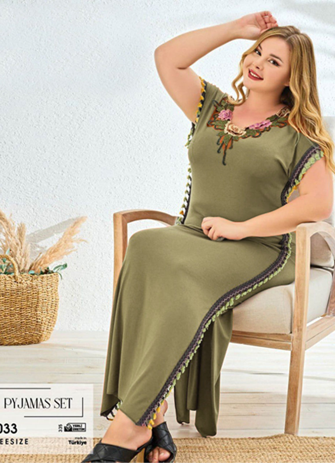 عبايه منزلي تركي صيفي 3438