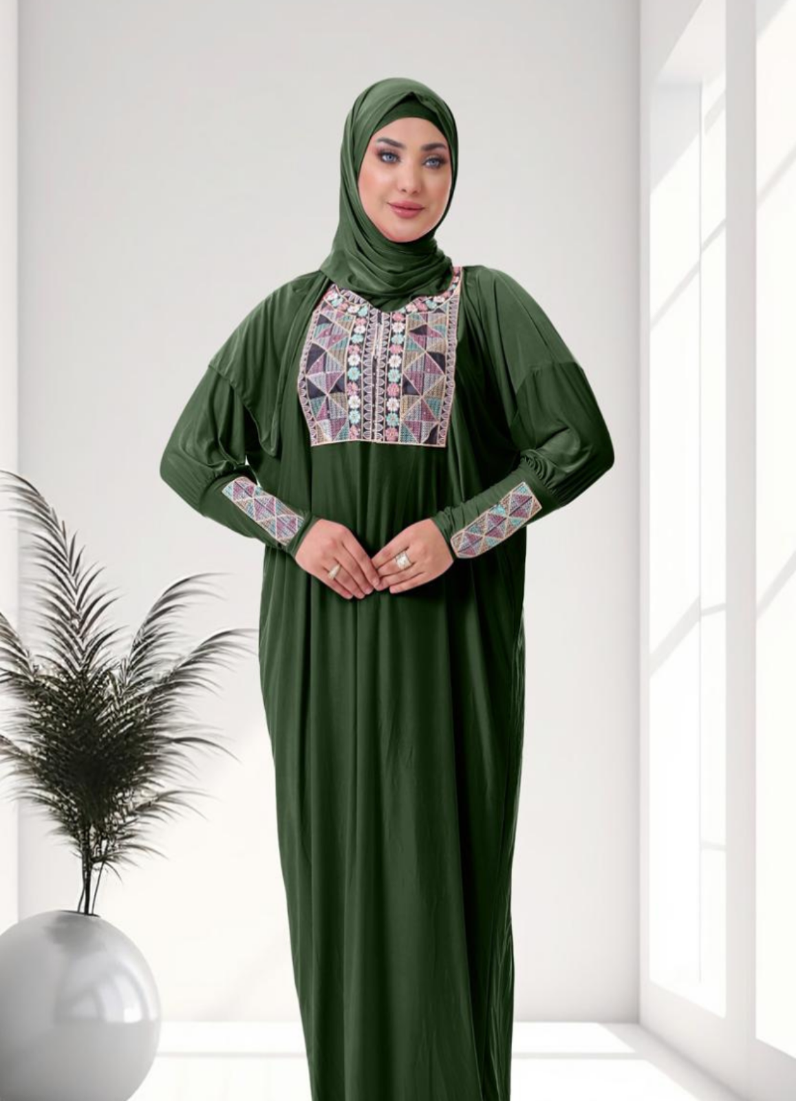 اسدال محجيات مطرز كود  80116