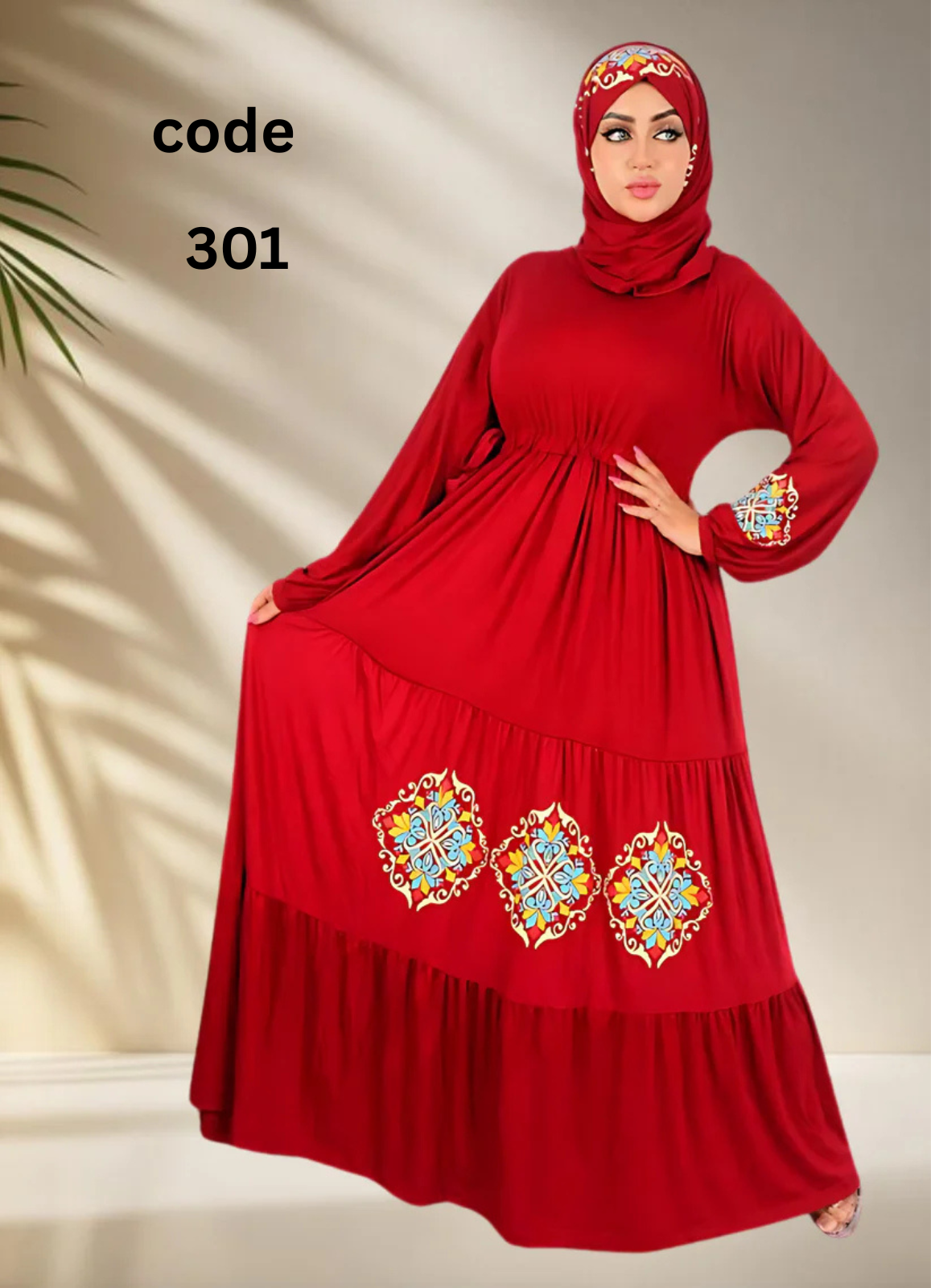 فستان محجبات زبده كود 301 نبيتى