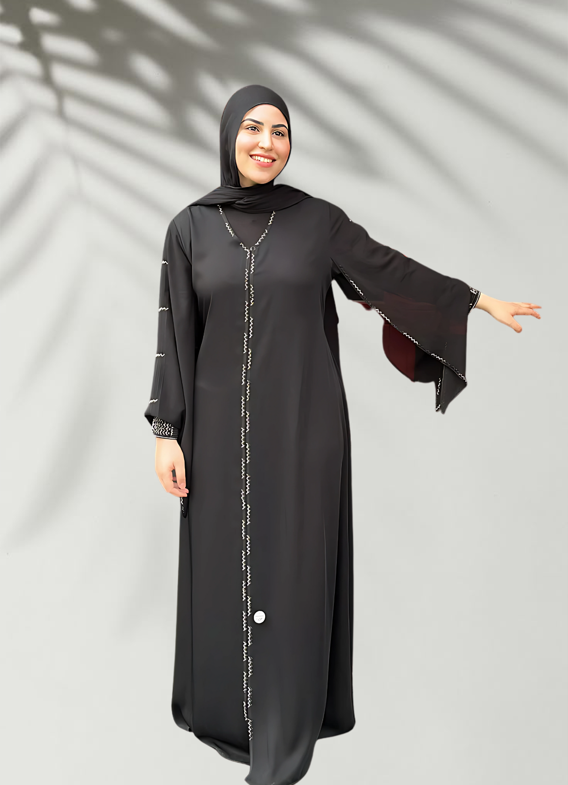 عباية خليجي حرير خروج حريمى كود 116