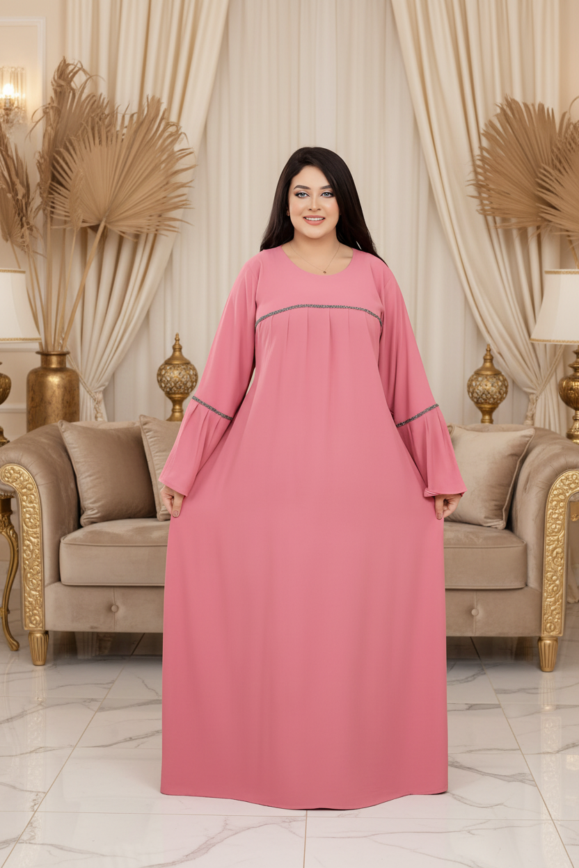 A1048 عبايه استقبال قطن  كود