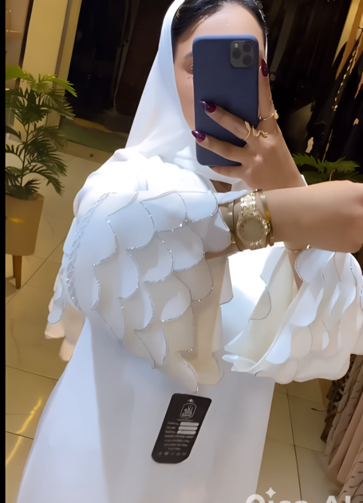 عبايه حرير توك توك كام ليز استرس  حريمى كود 333