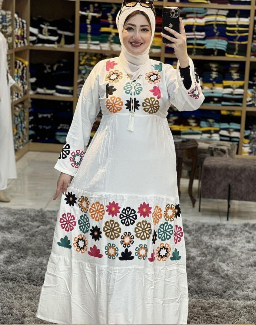 A1070 عباية استقبال قطن  كود