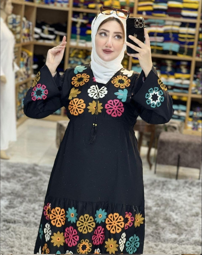 A1070 عباية استقبال قطن  كود