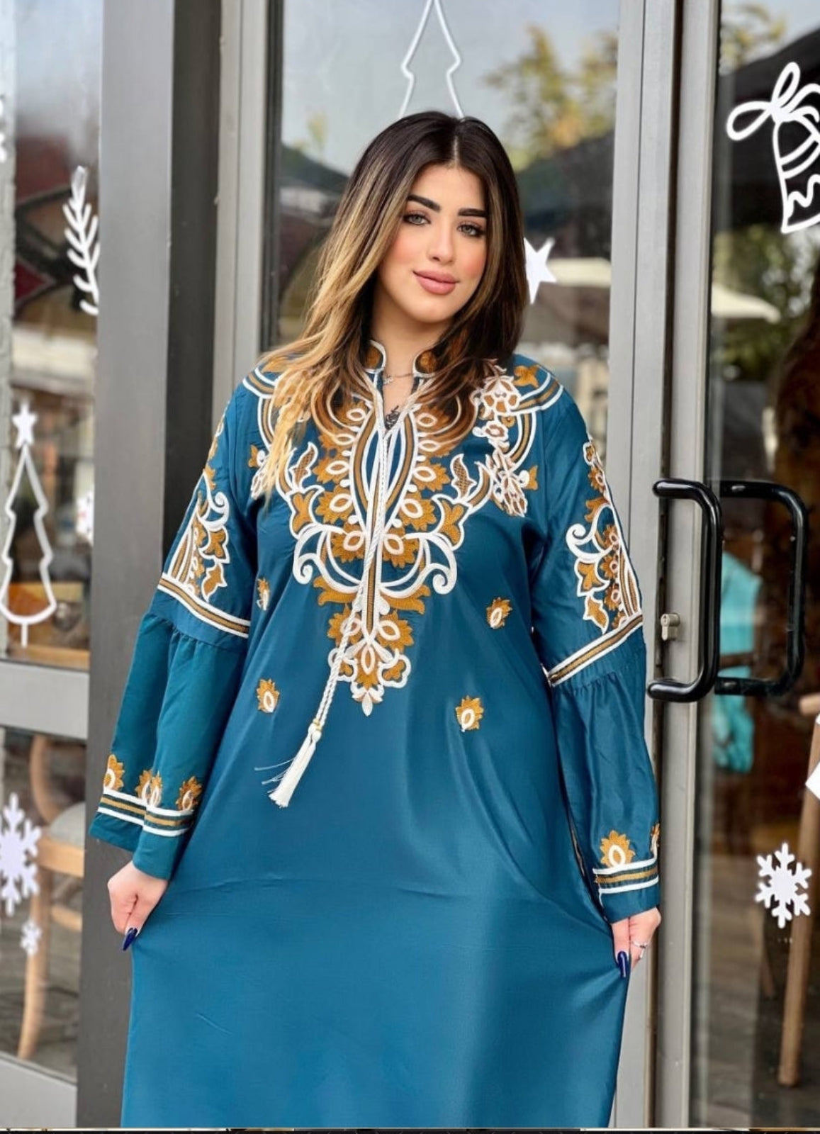 A1071 عباية استقبال قطن  كود