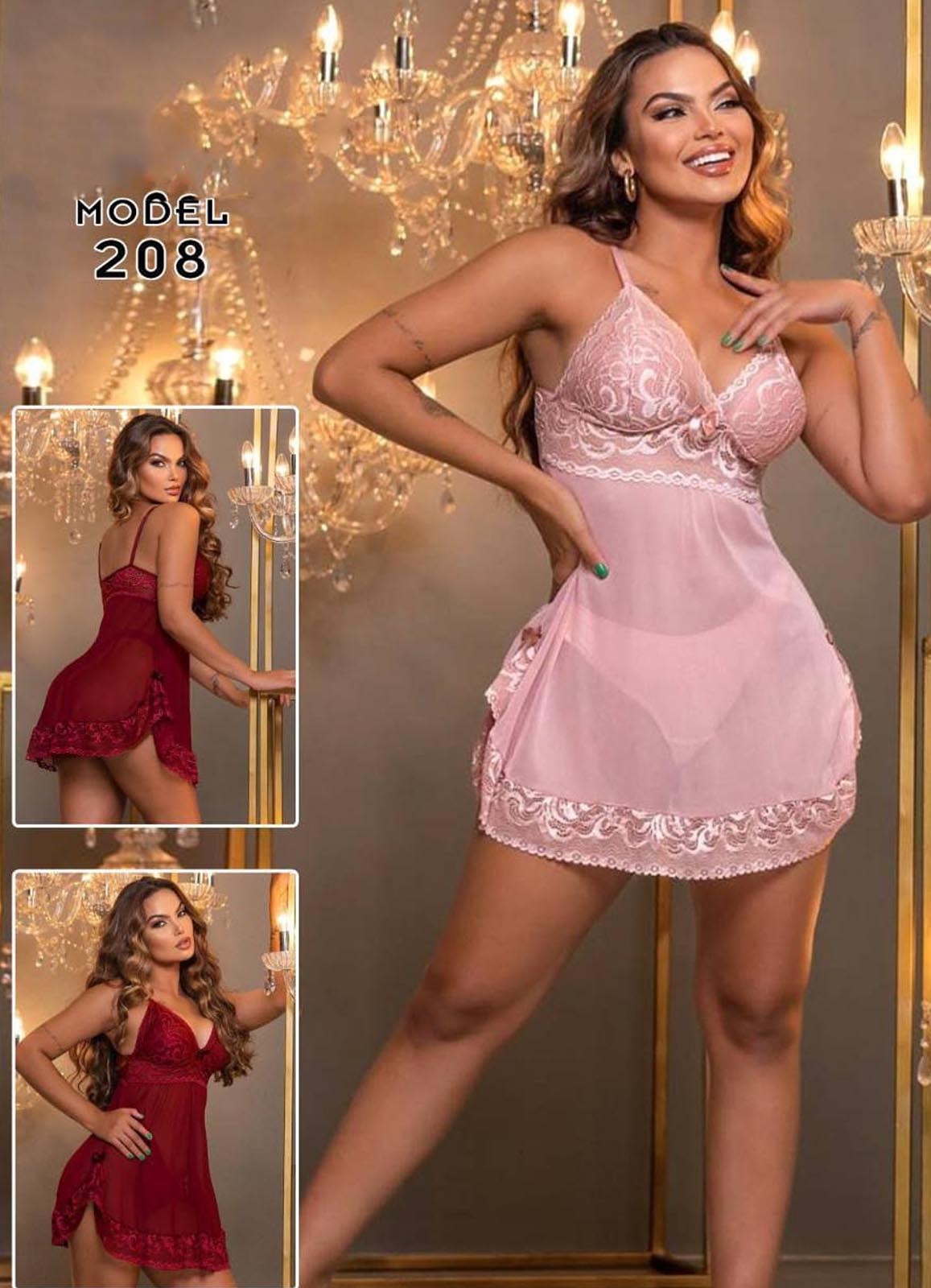 208 لانجرى شيفون فري سايز كود