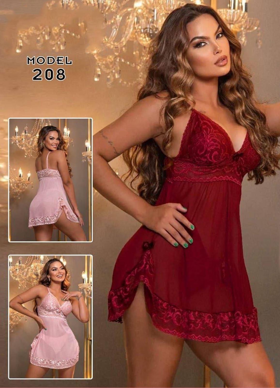 208 لانجرى شيفون فري سايز كود