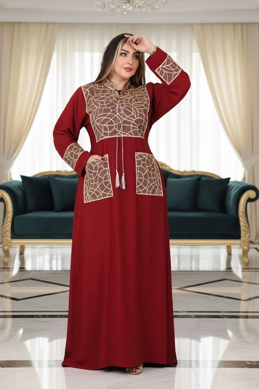 A1017 عبايه استقبال قطن  كود