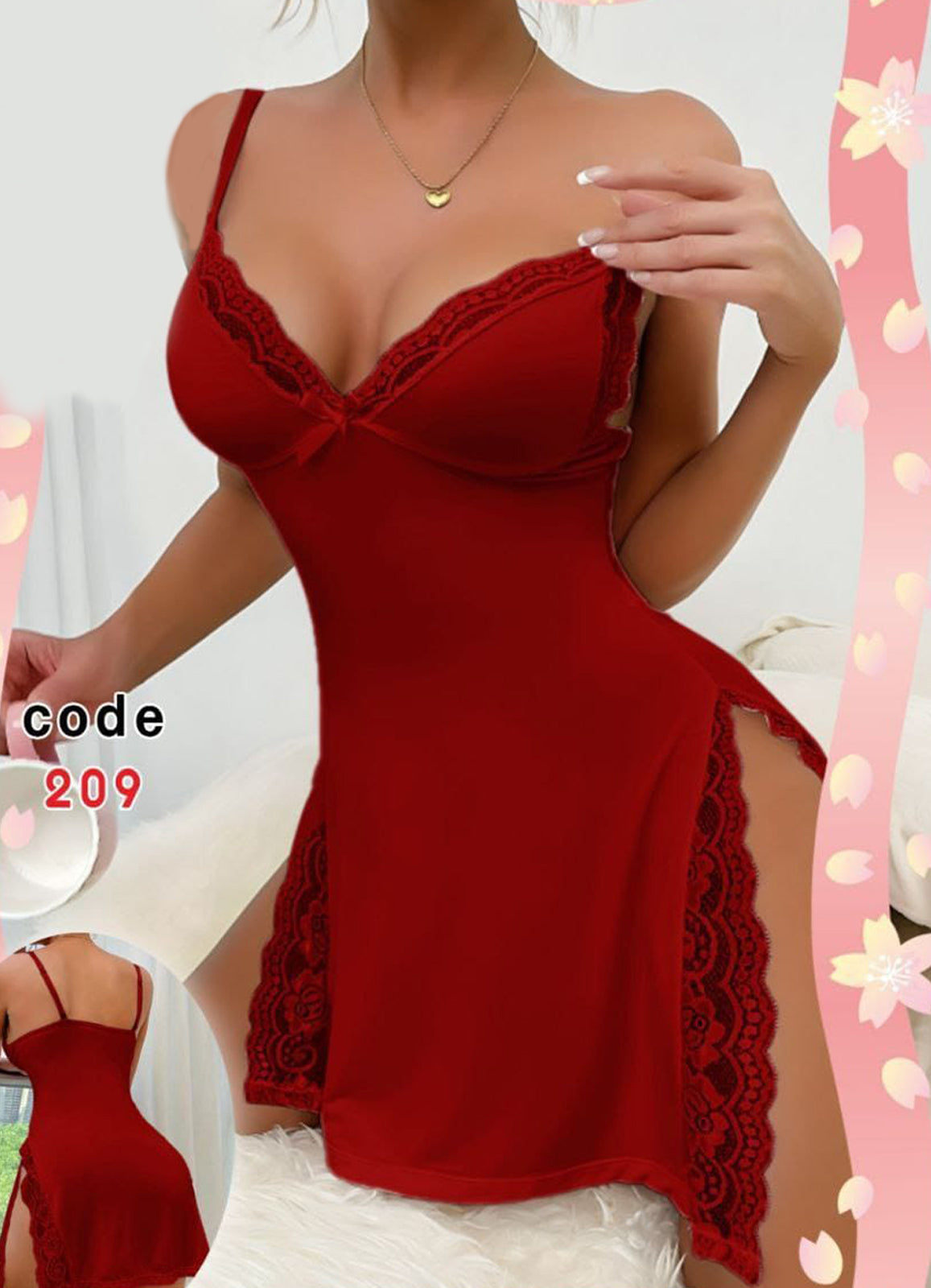 209 لانجرى شيفون فري سايز كود