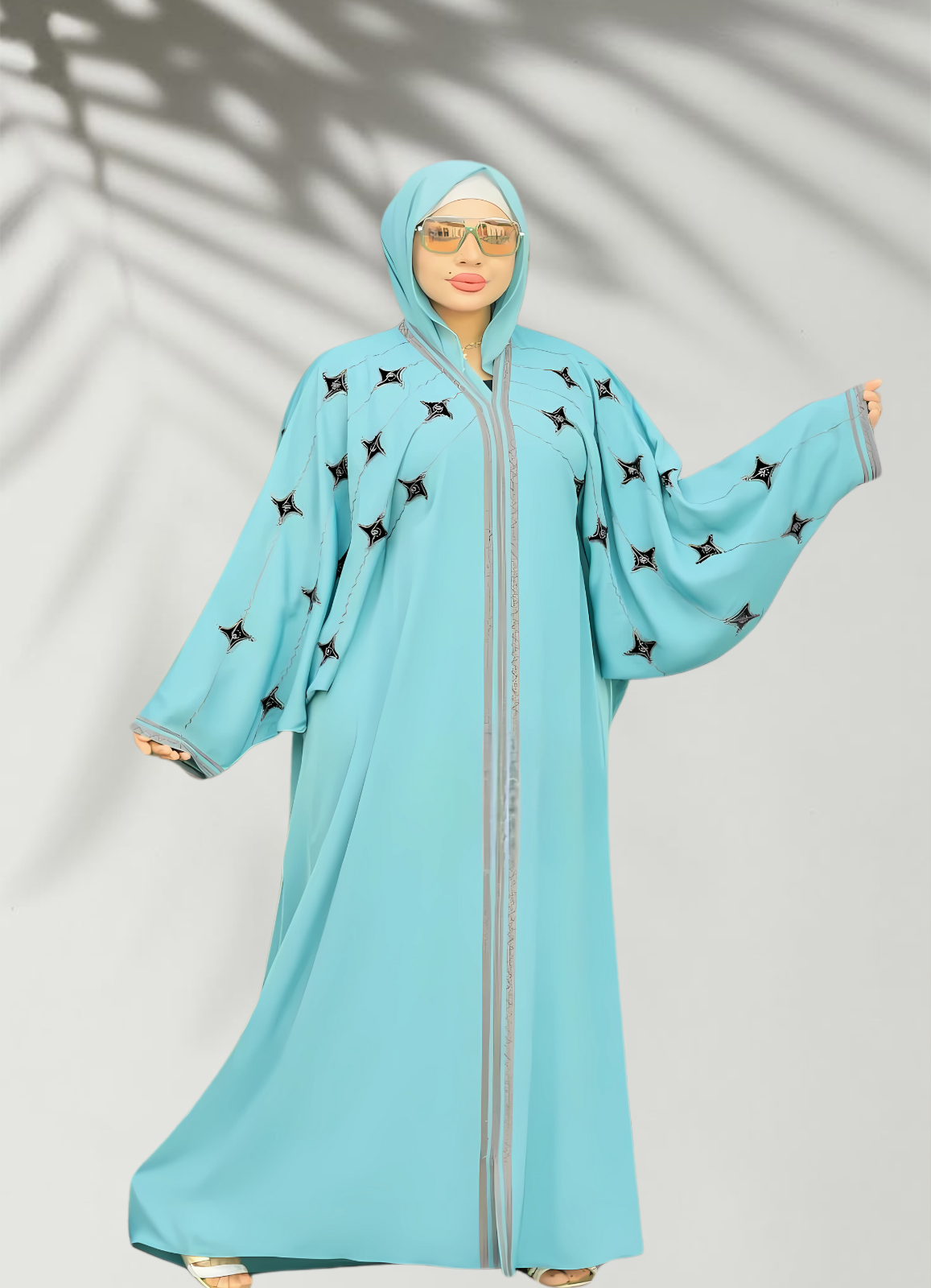 ملحفة خليجي حرير خروج حريمى كود 1010