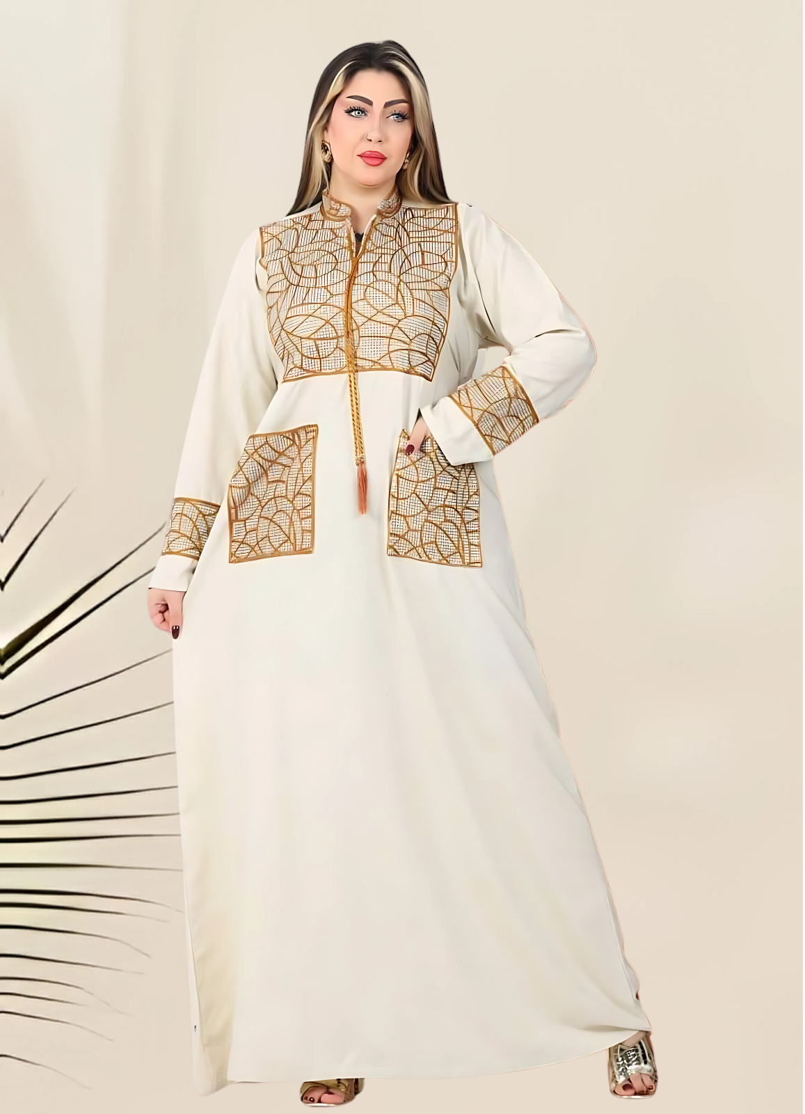 A1017 عبايه استقبال قطن  كود