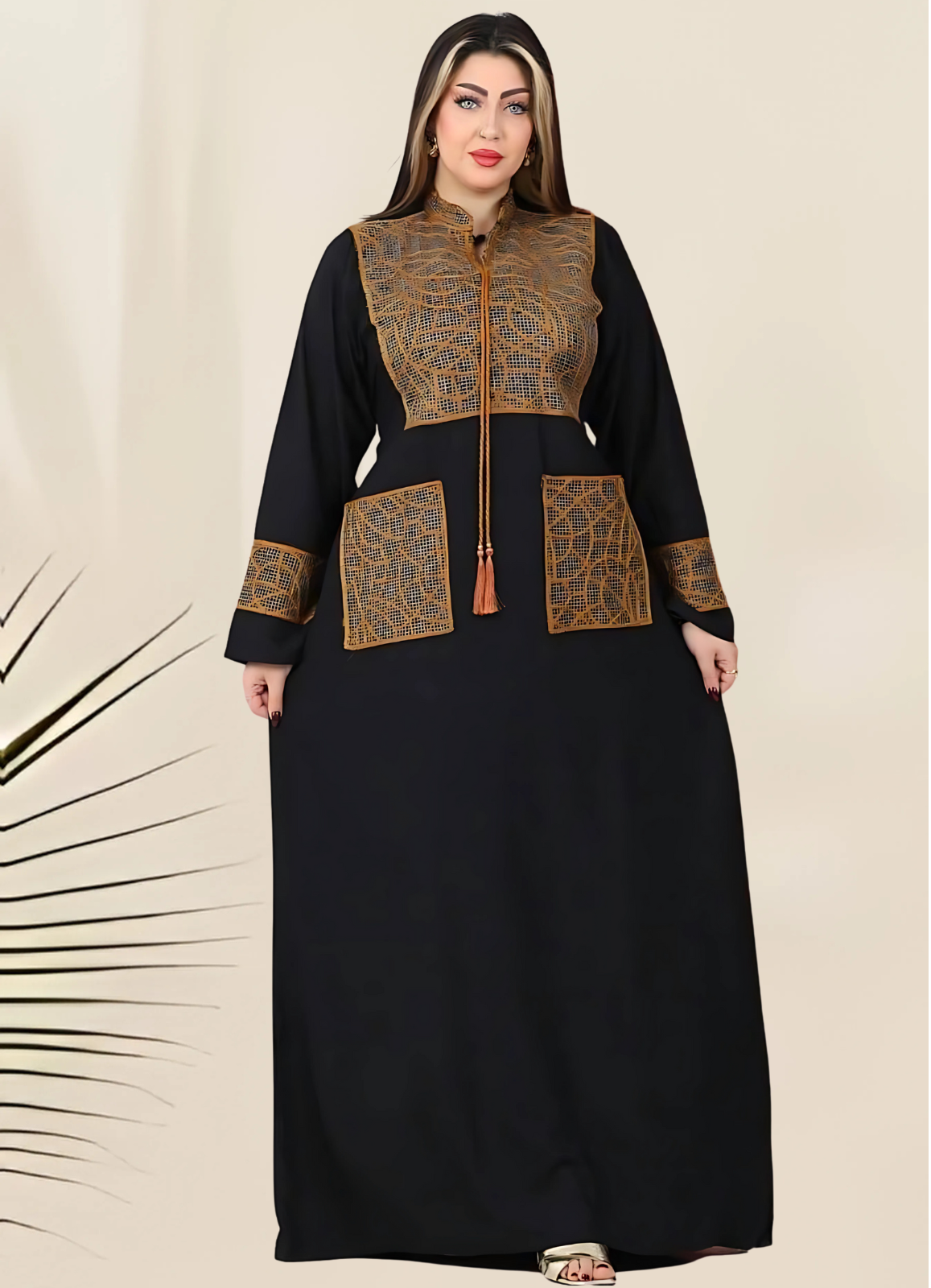 A1017 عبايه استقبال قطن  كود