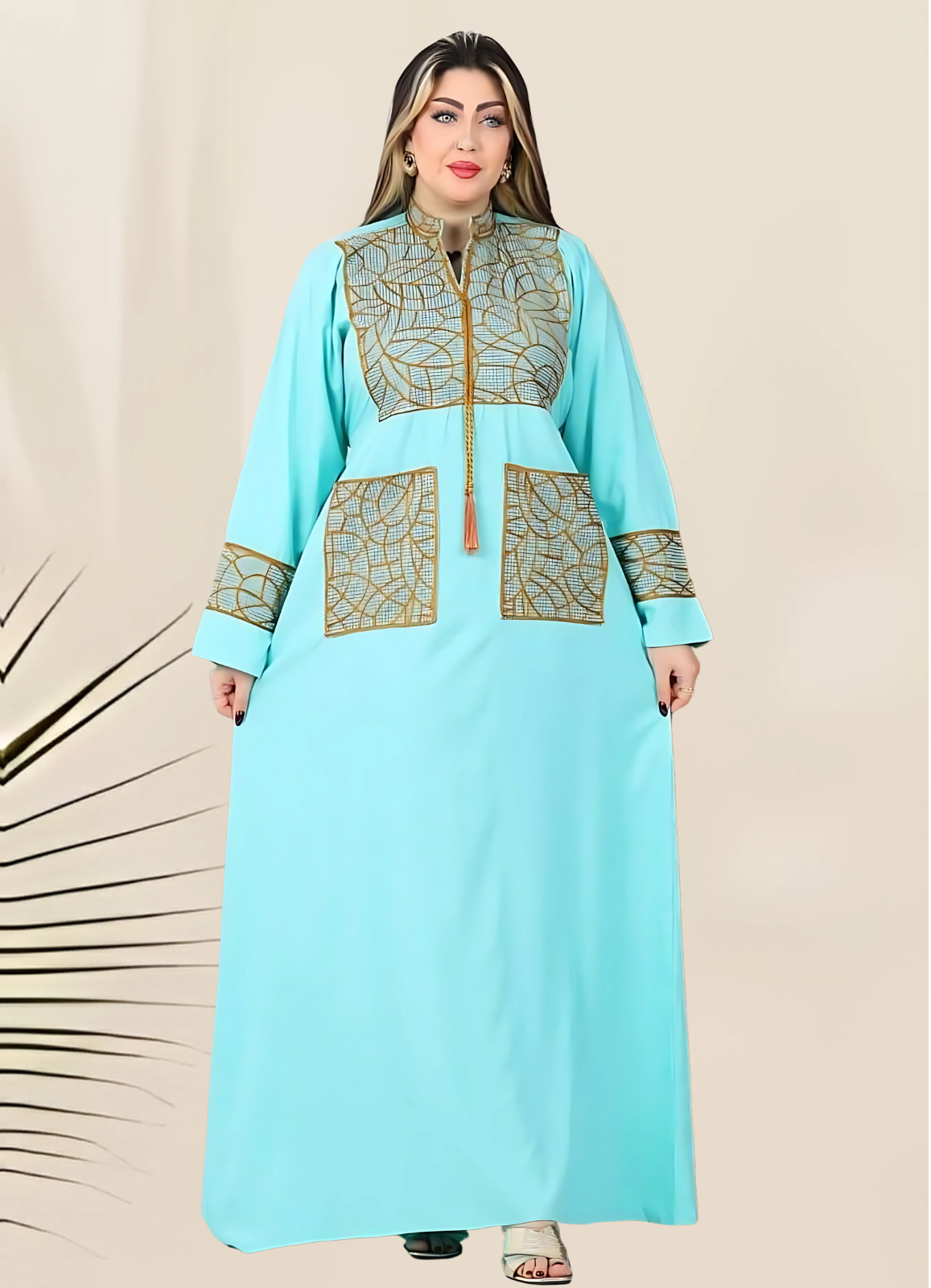 A1017 عبايه استقبال قطن  كود