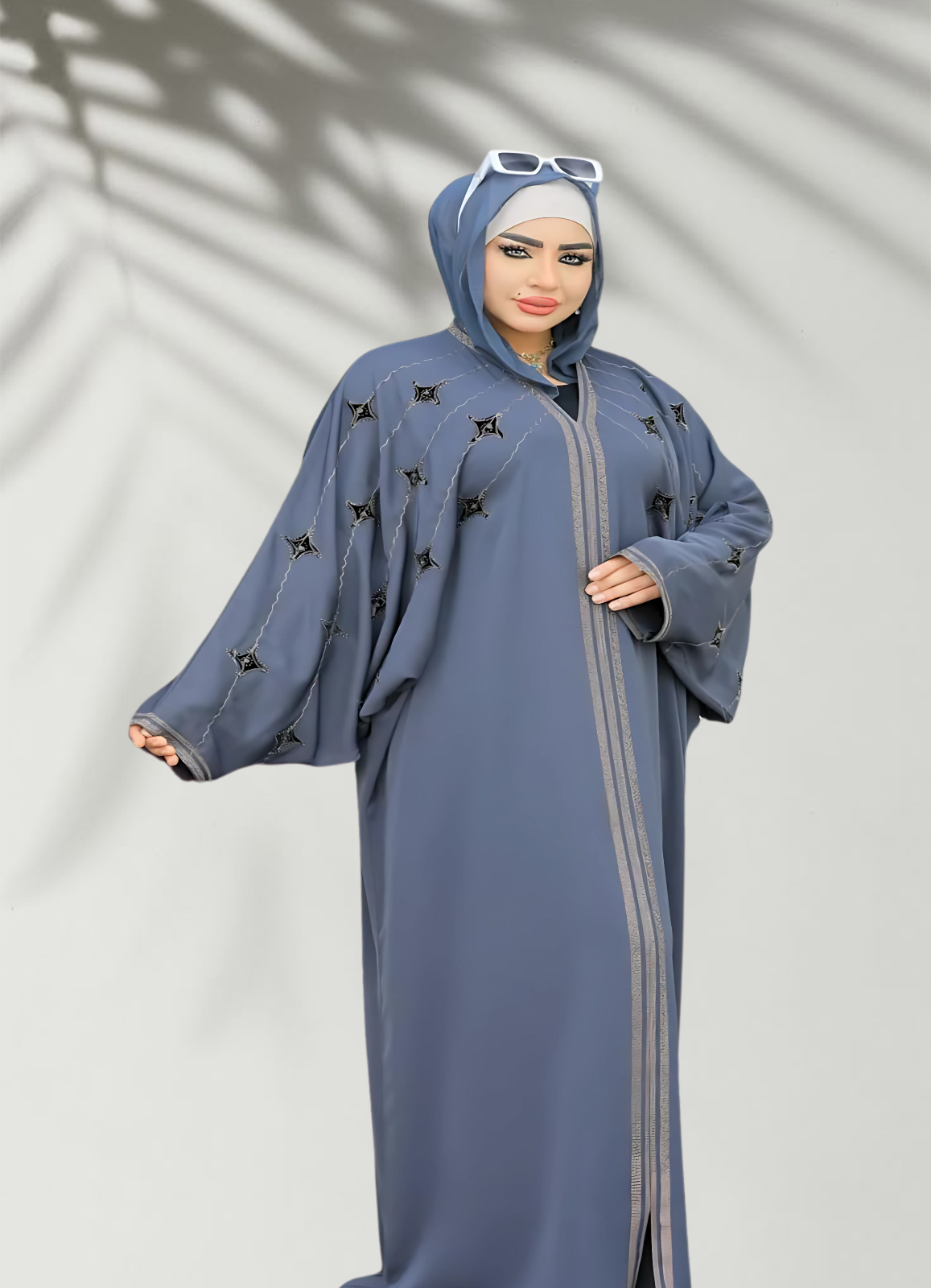 ملحفة خليجي حرير خروج حريمى كود 1010