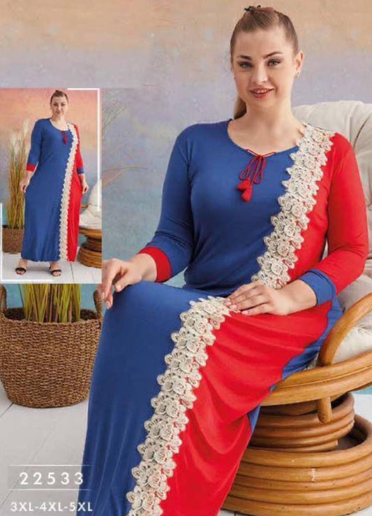 عبايه منزلي بيج سايز تركي صيفي 22533 من لبسي