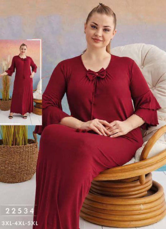 عبايه منزلي بيج سايز تركي صيفي 22534 من لبسي