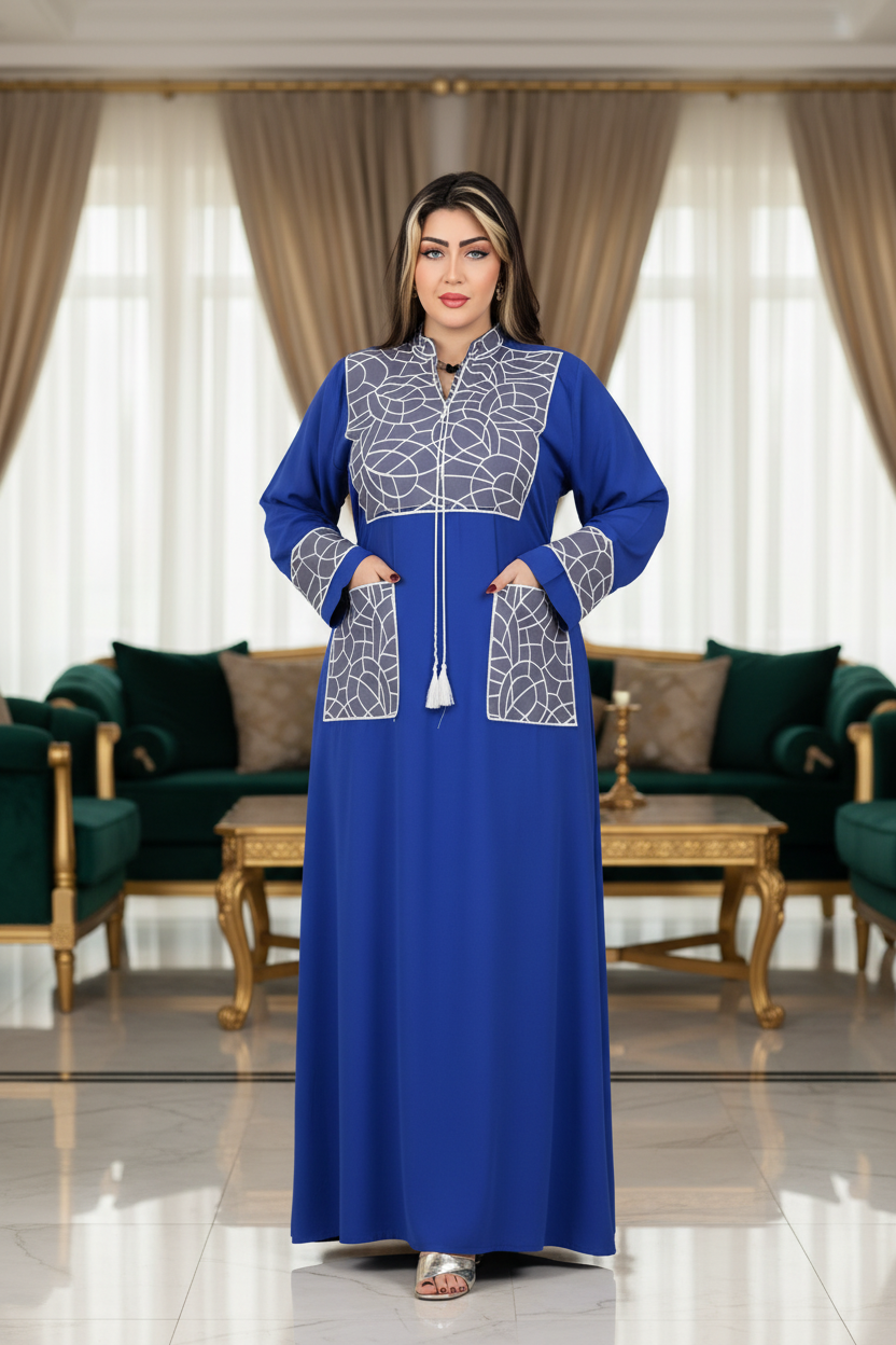 A1017 عبايه استقبال قطن  كود